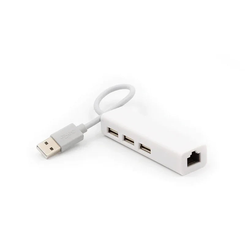 Usb ethernet 3 port usb hub lan network card to ethernet adapter - Prozone