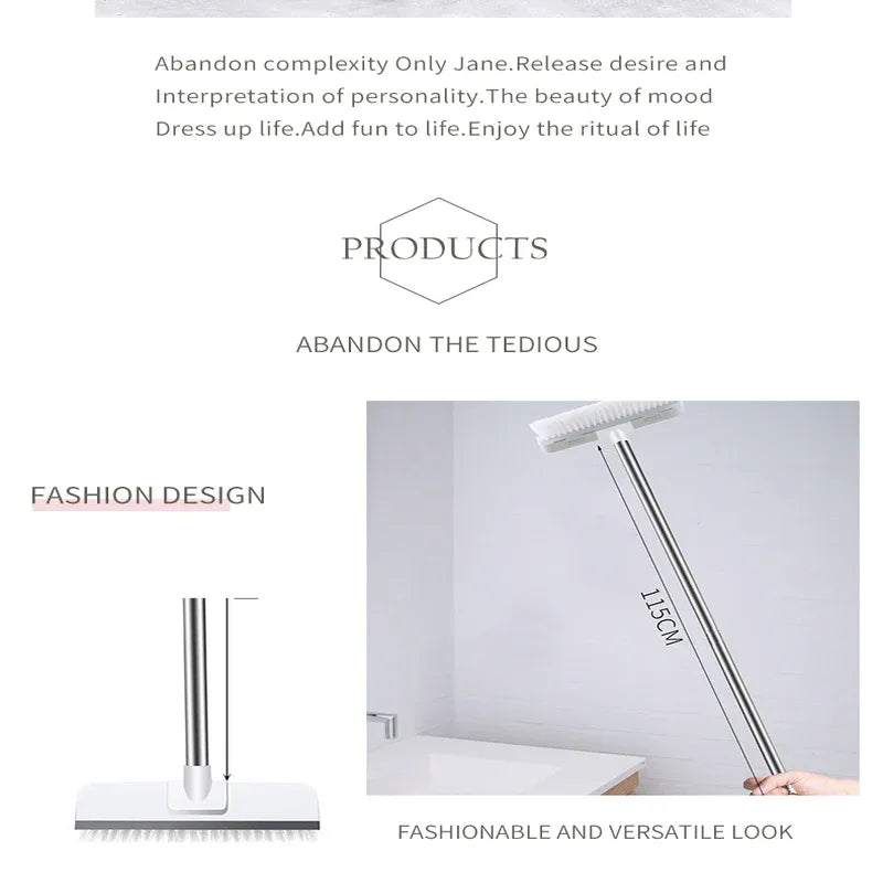 2 in 1 floor cleaning sweeper mop brush - Prozone