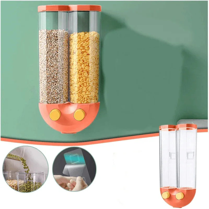 2 partition u-shape 2.5l cereal dispenser - Prozone