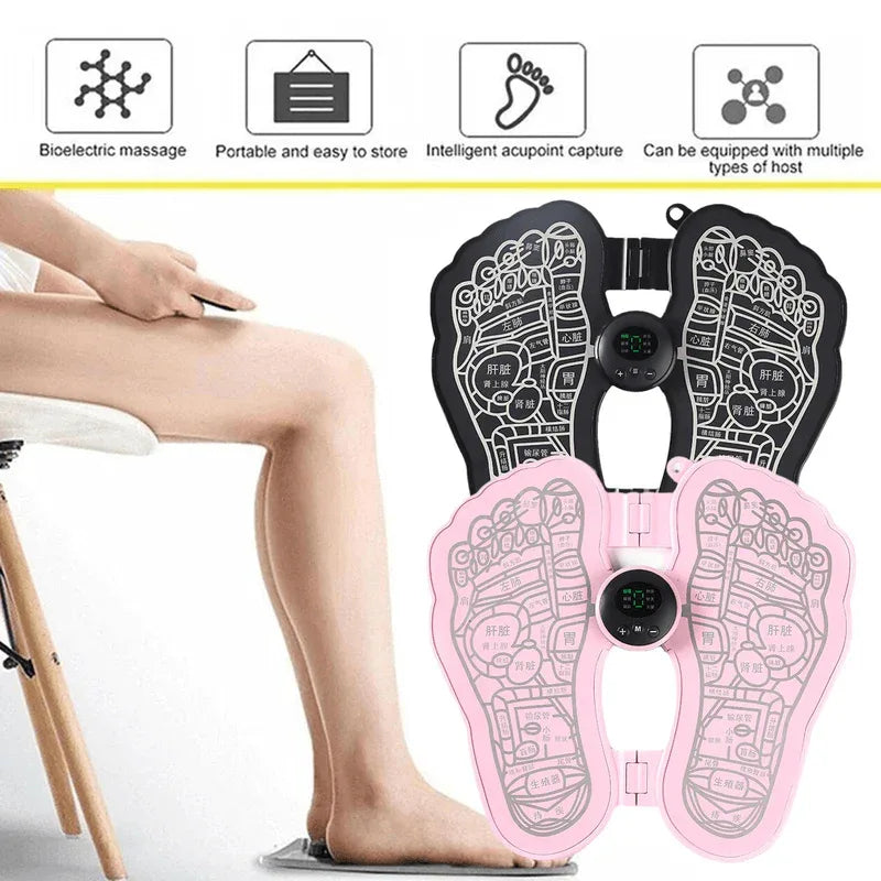 Foldable electric ems foot massager pad - Prozone