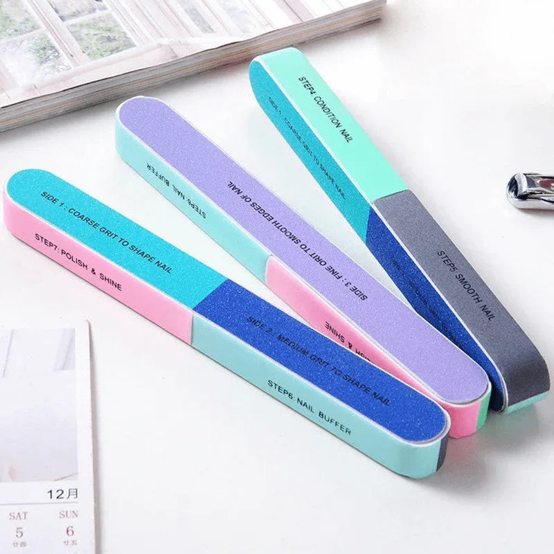 Pack of 3 finger nail files double sided manicure tools kit - Prozone