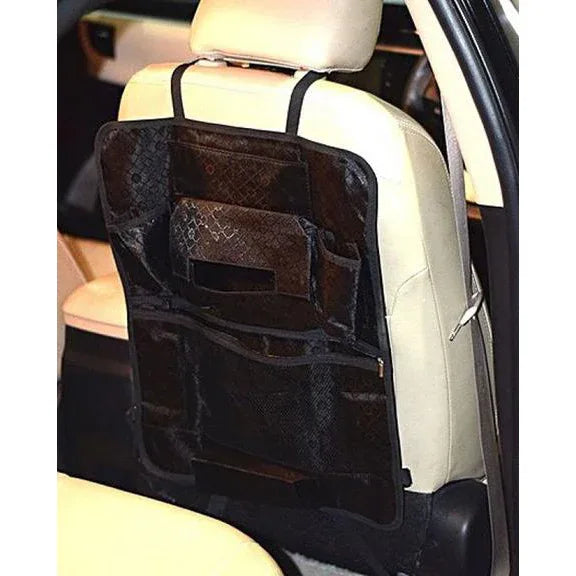 Car back seat multi pockets organizer - black - Prozone