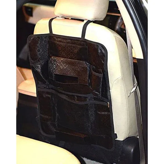 Car back seat multi pockets organizer - black - Prozone