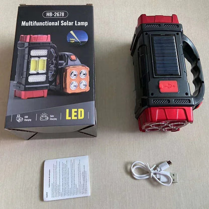 Solar Portable Spotlight Powerful USB Rechargeable - Prozone