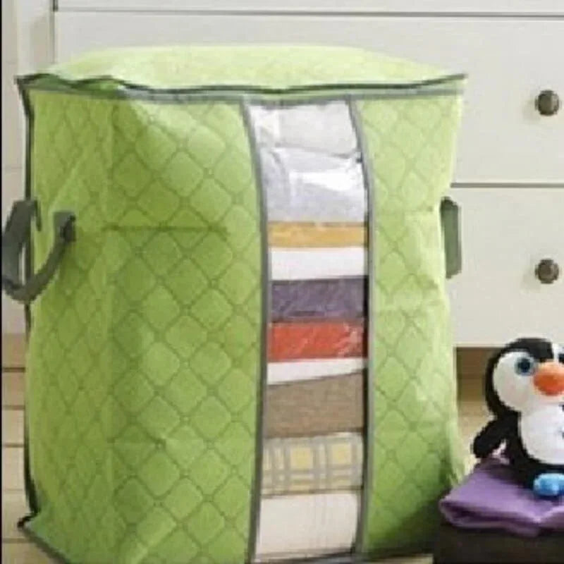 Storage folding laundry bag - green - Prozone