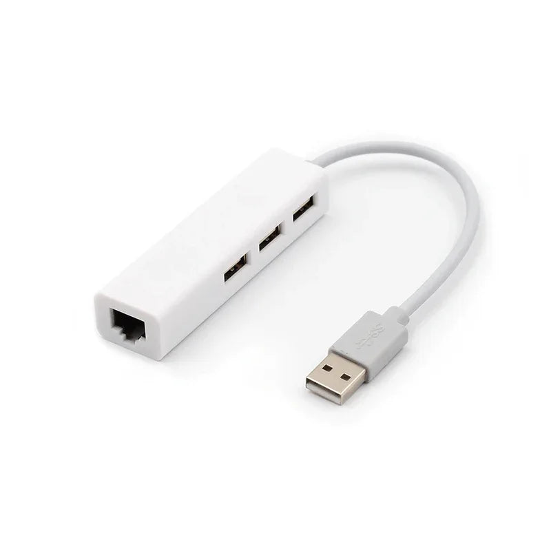 Usb ethernet 3 port usb hub lan network card to ethernet adapter - Prozone