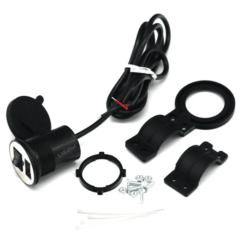 Motorcycle electric bicycle handlebar waterproof phone charger - Prozone