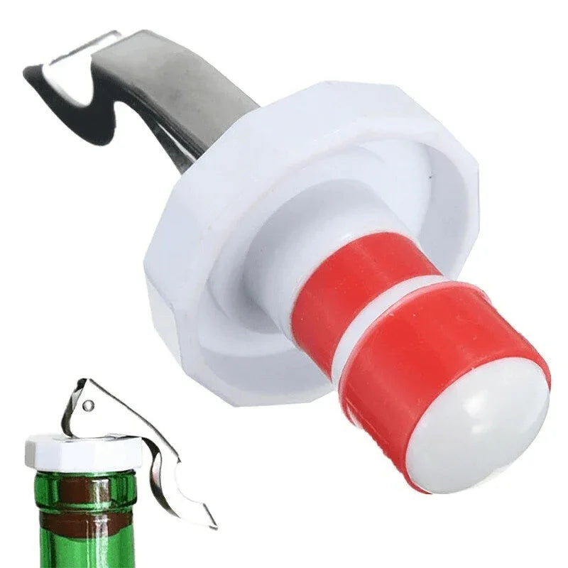Multi-function stainless bottle opener silicone stopper - Prozone