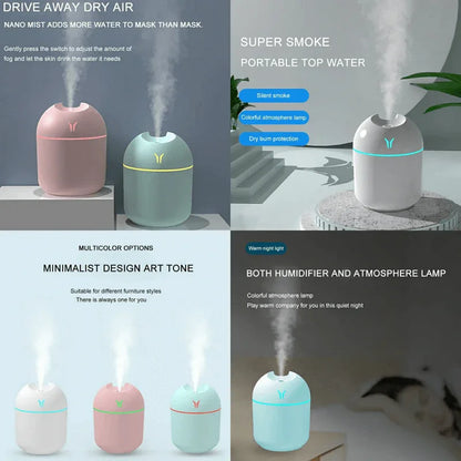 Ultrasonic mist maker humidifier with led night lamp - Prozone