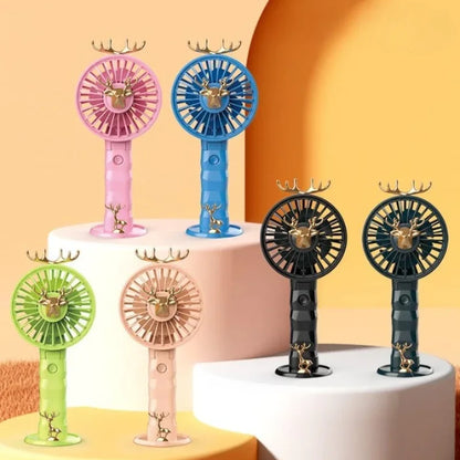 Deer Shape Rechargeable Foldable Hand Fan - Prozone