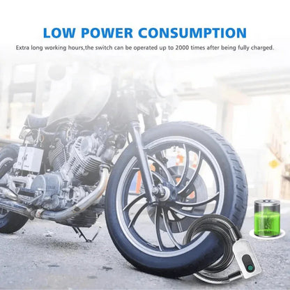 Smart bike bicycle usb fingerprint lock cable - Prozone