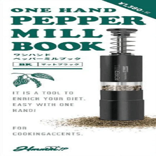 Stainless steel hand black pepper grinder mill book - Prozone