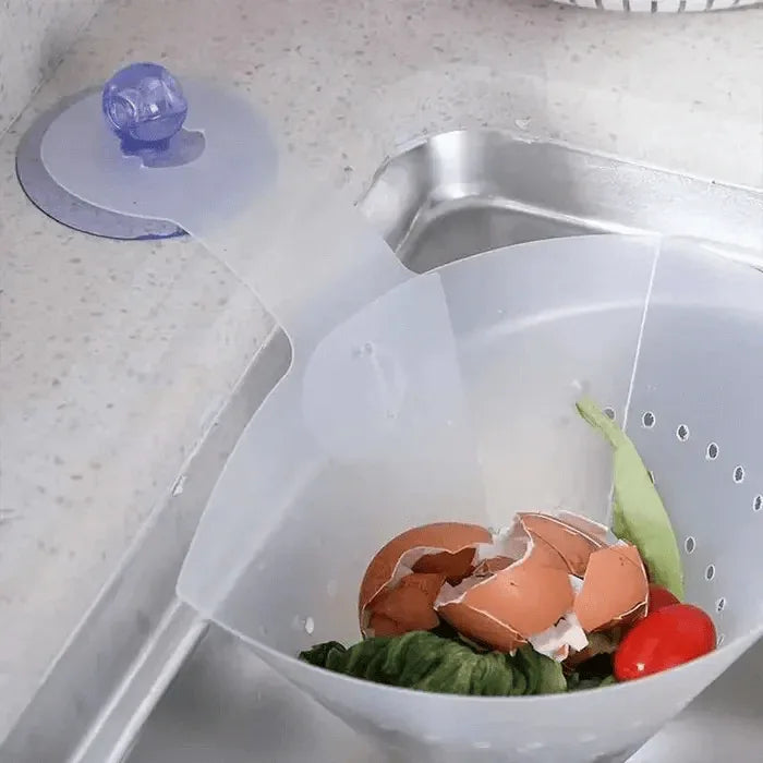 4 pcs kitchen foldable filter drainer suction sink storage basket - Prozone