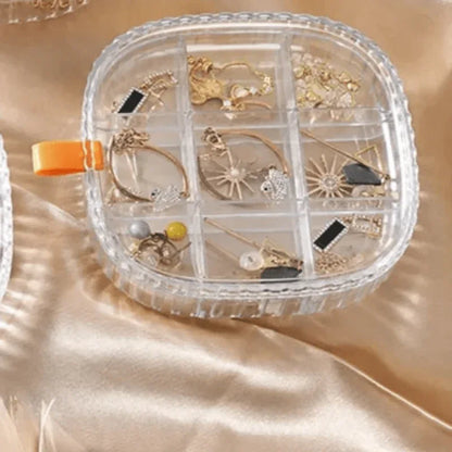 2 layer transparent crystal jewelry storage organizer - Prozone