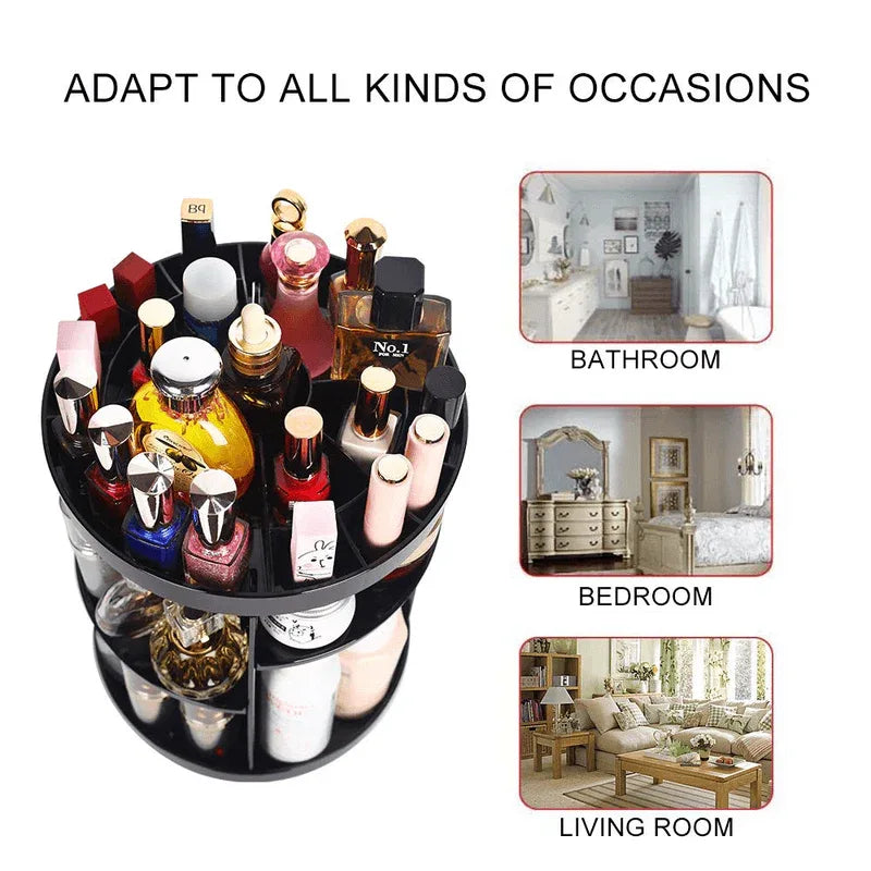 360 degree spinning makeup organizer - Prozone