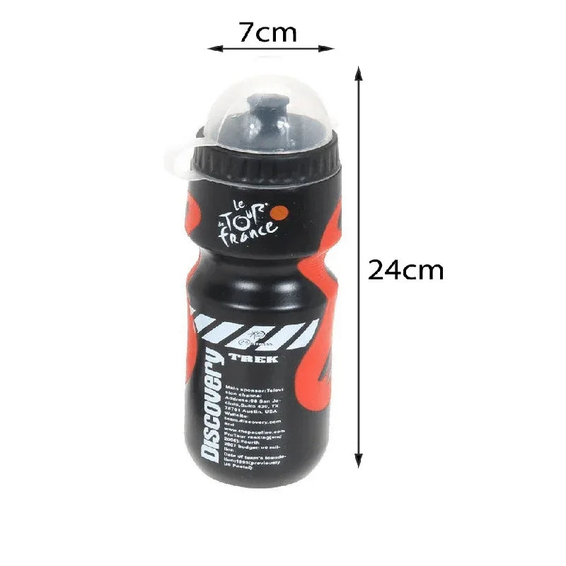 Bicycle water drink bottle with portable holder cage - Prozone