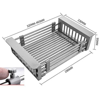 Expandable dish drying rack over sink - Prozone