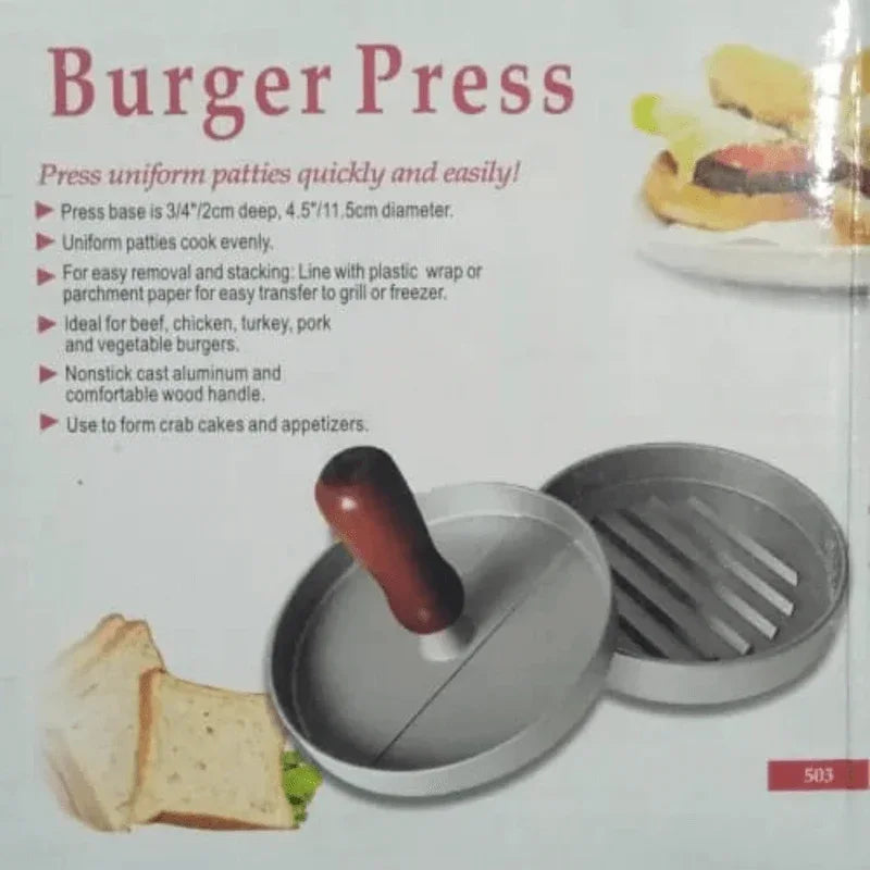 Burger press non stick aluminum patty mold - Prozone