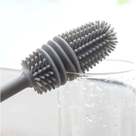 Silicone glass cleaning brush with long handle - Prozone