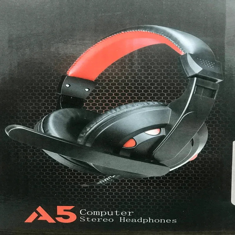 A5 computer stereo headphone dual pin wire headset with stick mic - Prozone