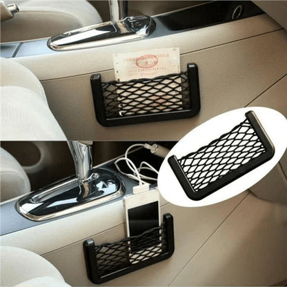 Nice car seat side back pocket storage string bag phone holder - Prozone