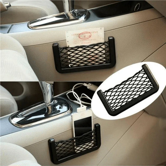 Nice car seat side back pocket storage string bag phone holder - Prozone
