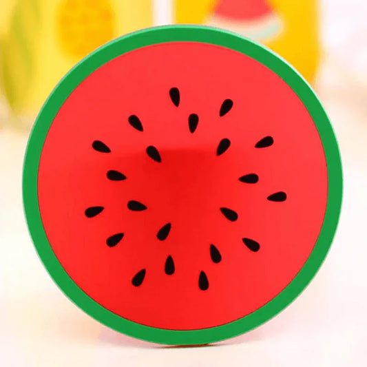 Drink placement mat cute silicone fruits cup mats - Prozone