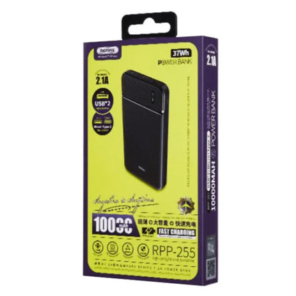 Remax power bank 10000mah rpp-255 black - Prozone