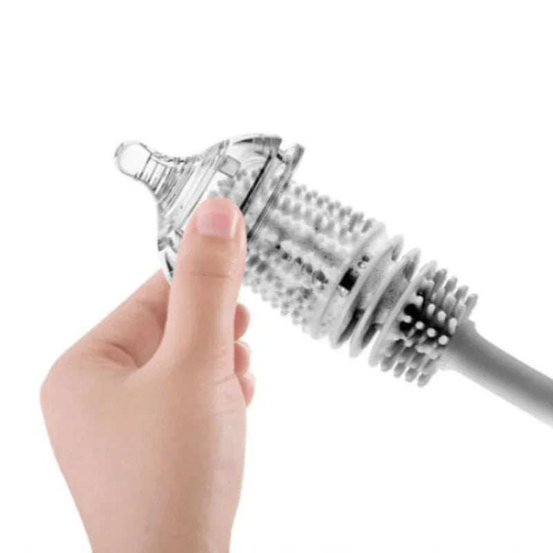 Silicone glass cleaning brush with long handle - Prozone