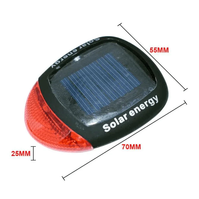 Solar powered bicycle rear led tail light - Prozone