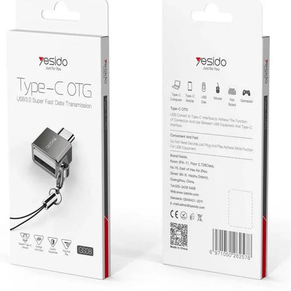 Yesido otg adapter type-c android two-in-one usb (gs08) - Prozone