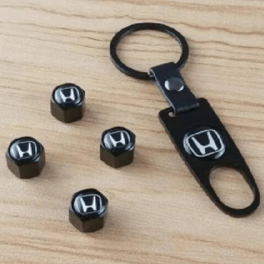 4x honda logo car wheel tire valves dust stems air caps - Prozone