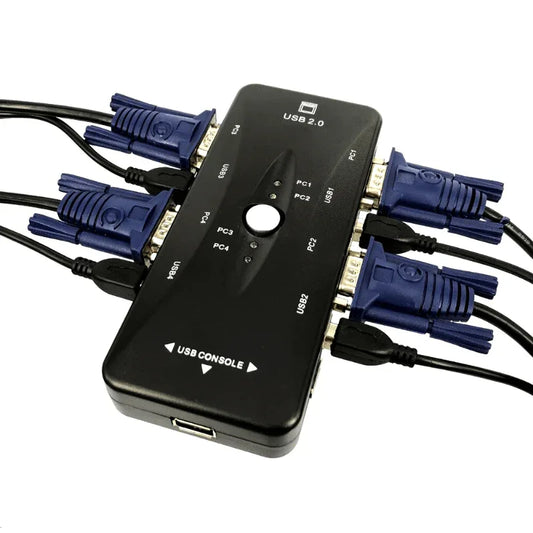 4 port usb 2.0 kvm switch box universal adapter - Prozone