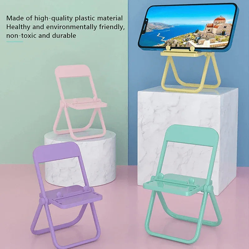 Mini chair cell phone stand foldable 4 pcs - Prozone