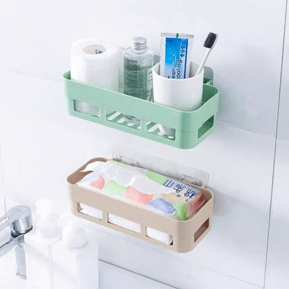 Multipurpose bathroom shelf wall holder storage rack - Prozone