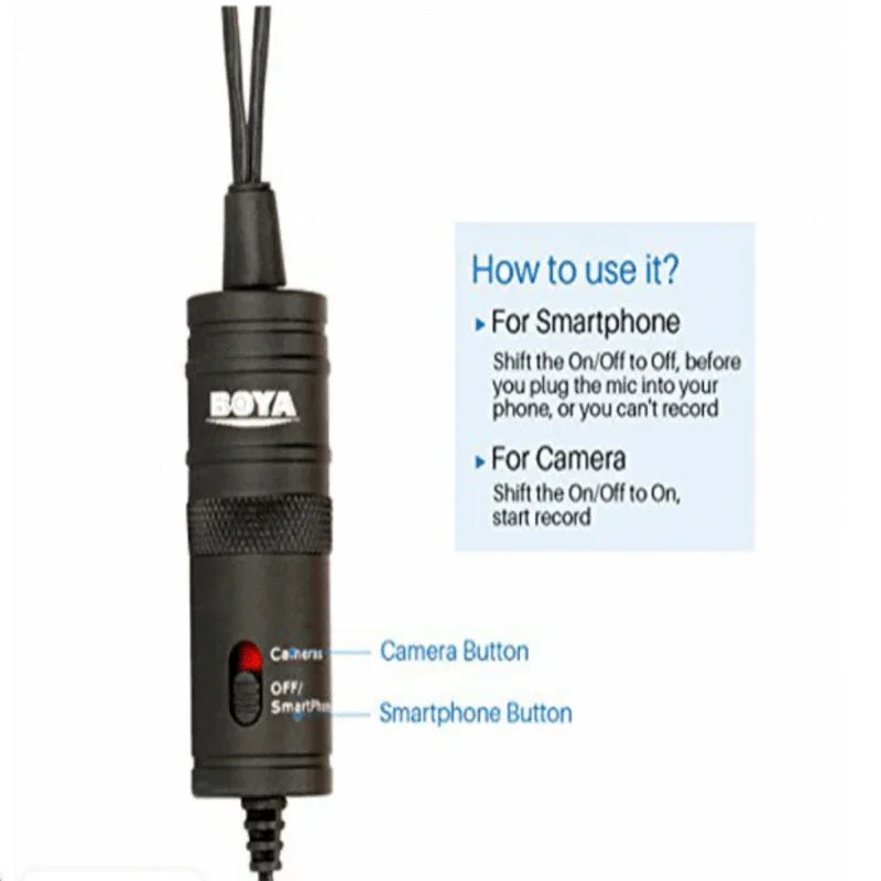 Boya by-m1dm dual lavalier universal microphone - Prozone