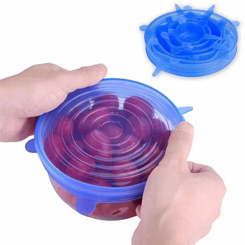 6pc silicone stretch lids - Prozone