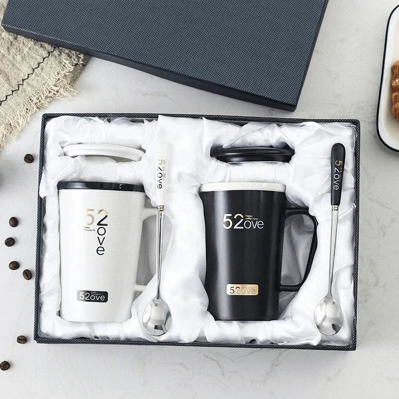Black & white couple mug set - Prozone