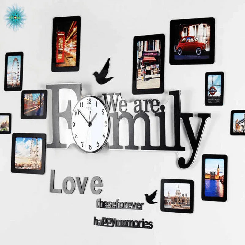 Large modern design wall clock for living room - Prozone