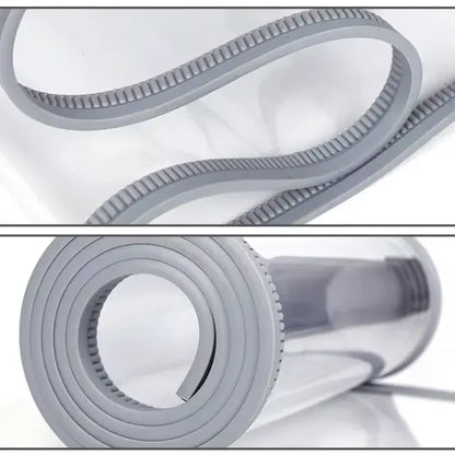 2 PCs AC Cooling Door Curtain, (1 Meter*2 Meter)Air Tight Cooling Proof, Windproof, sound proof, dustproof, Magnetic Self-Adhesive PVC Transparent Soft Curtain