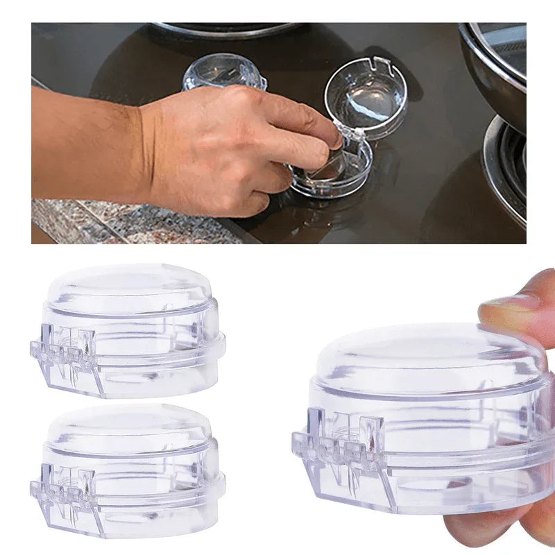 Pair of universal kitchen gas stove knob covers without lock - Prozone