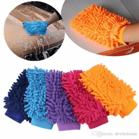 Microfiber gloves for car washing pack of 4 - Prozone