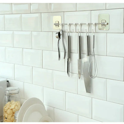 Steel rod wall mounted kitchen hanger - Prozone