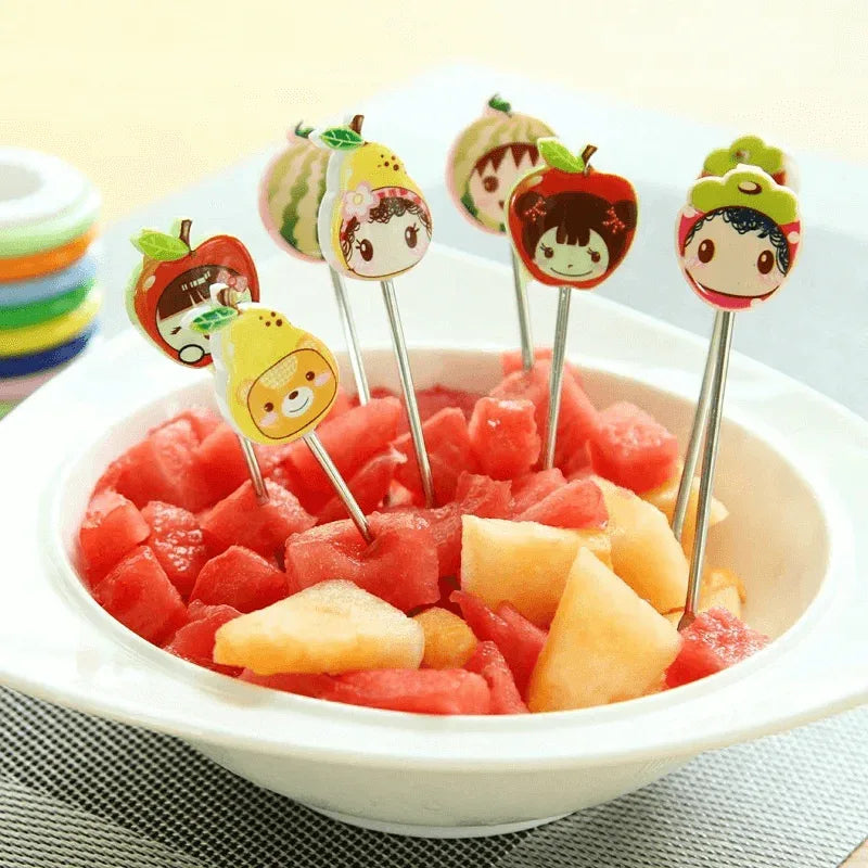 8pcs/set mini cartoon fruit fork - Prozone