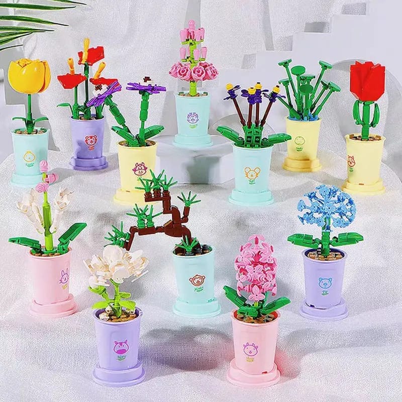 Flower Bouquet Potted Building Block - Prozone