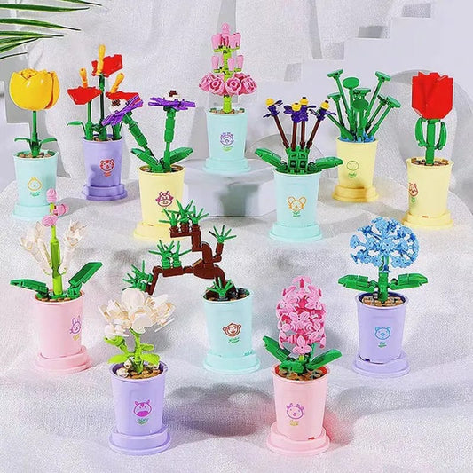 Flower Bouquet Potted Building Block - Prozone