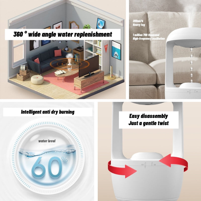 Mini glow-in-the-dark air humidifier - Prozone