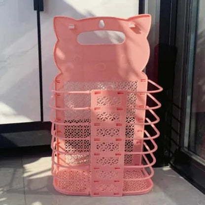 Foldable bathroom laundry basket wall mounted - Prozone