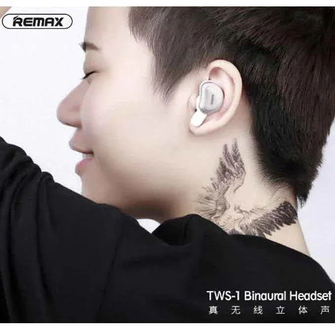 Remax bluetooth earphone, wireless headset + charging dock - Prozone