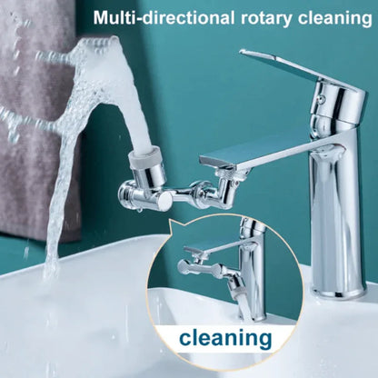 Rotating 1080° degrees water faucet tap plastic extender 2 modes - Prozone